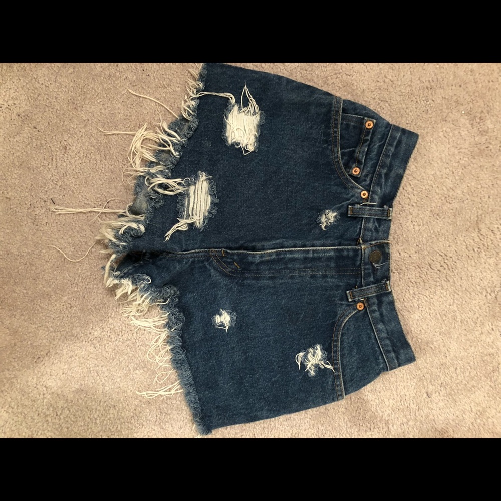 Levi’s denim jean shorts (cut off)